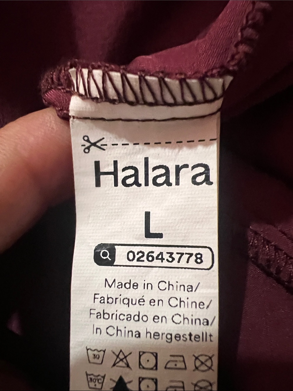 HALARA Sleeveless Asymmetrical Racerback Dress in Burgundy - Picture 2 of 14
